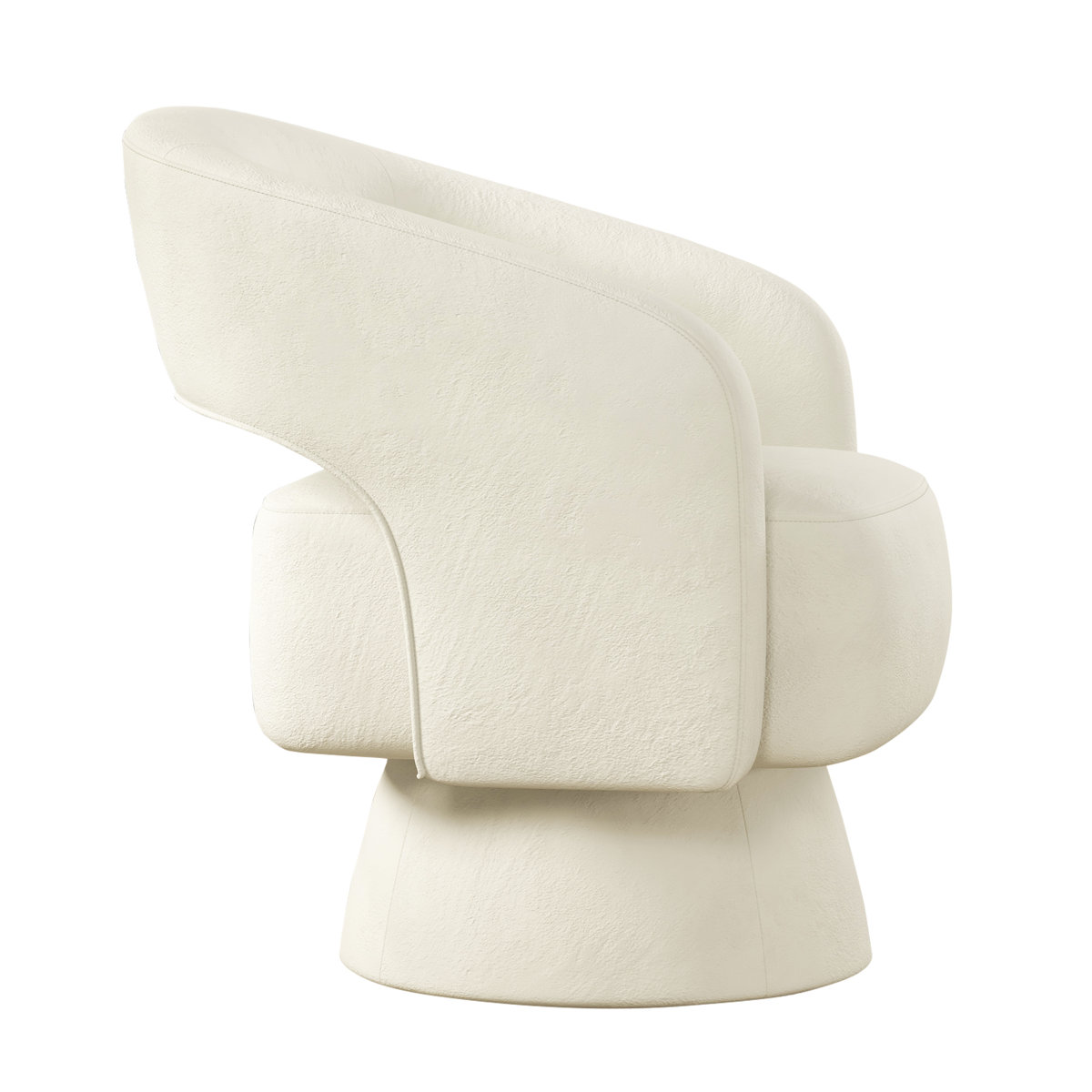 Bochovice 27.8'' Wide Modern Soft Wide Upholstered Swivel Barrel Chair (Set of 2) (Set of 2)